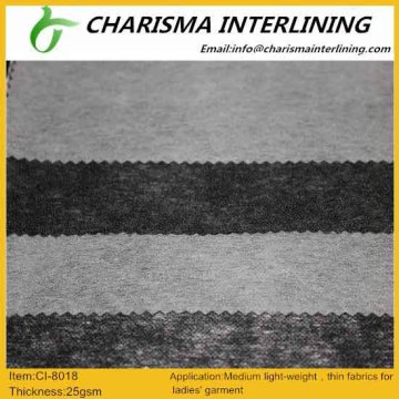 Eco-friendly China professional factory made non woven fusible interlining 8018