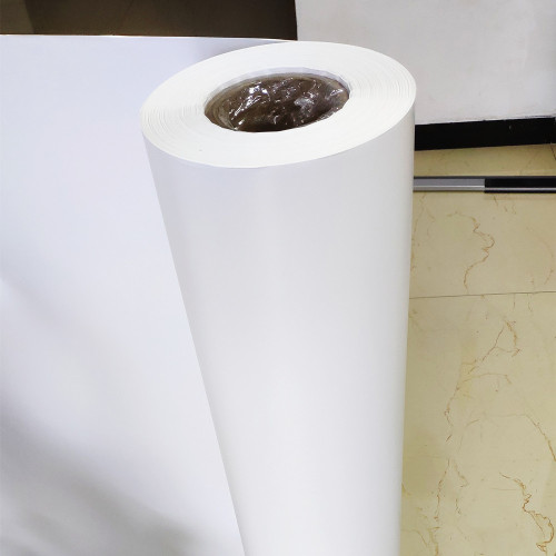 Filme de plástico opaco PVC branco para papel de parede