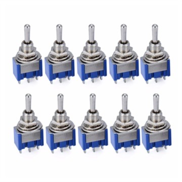 Dark Blue Mini MTS-102 3Pin Rocker Switch - Factory Wholesale Price