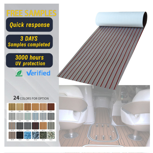 Melors Faux Teak Marine Mat Non Slip EVA Foam Boat Flooring