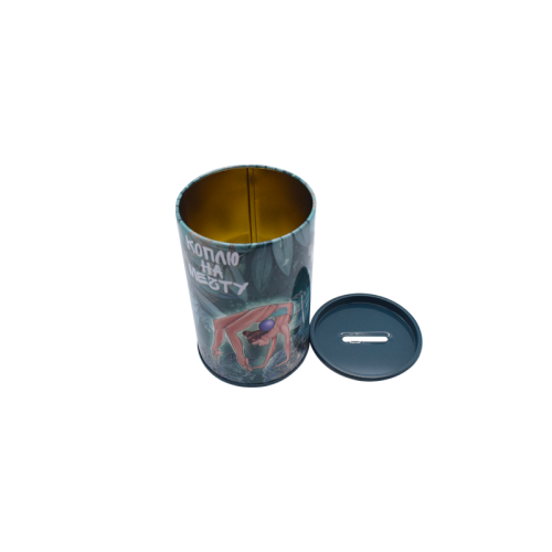 The Tinplate Box Metal Can Packaging Round Tin Coin Can Supplier