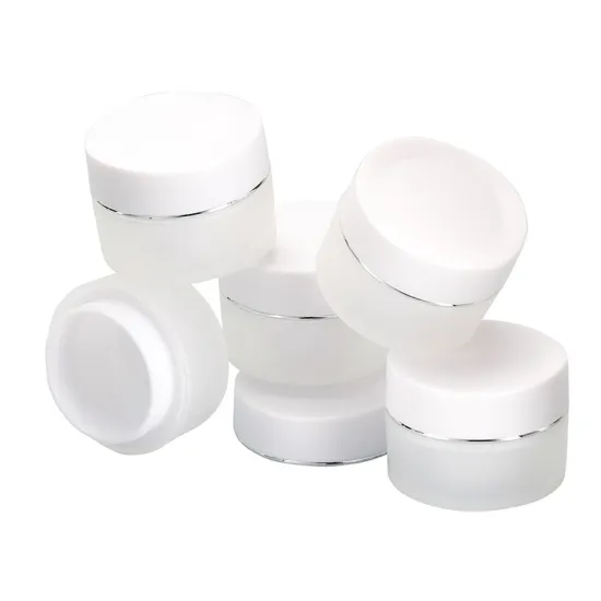 15g matte color frosted cosmetic package plastic pp double layer hand face cream jar for skincare cream
