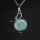 Womens Swan Necklace Silver Stone Crystal Pendant Chakra GemStone Reiki Healing Animal Pendants Jewelry for Girls