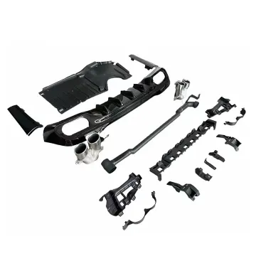 Mercedes-Benz W206 C-Class Rear Diffuser: ABS Carbon Fiber Upgrade for C200L, C240, C250, C280 to C63 AMG Style