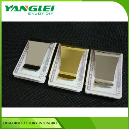 most popular for money clip wallet Cash Money Clip Credit Card Holder Polished