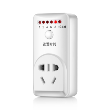 Indoor Plug-In Countdown Timer Outlet - 1 to 10 Hours Options, 2 Grounded Outlets