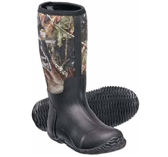 Men's Half-Length Camouflage Neoprene Hunting Rain Boots
