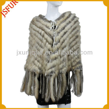 2016 Women's fashion cheap wholesale rabbit fur and raccoon fur shawl