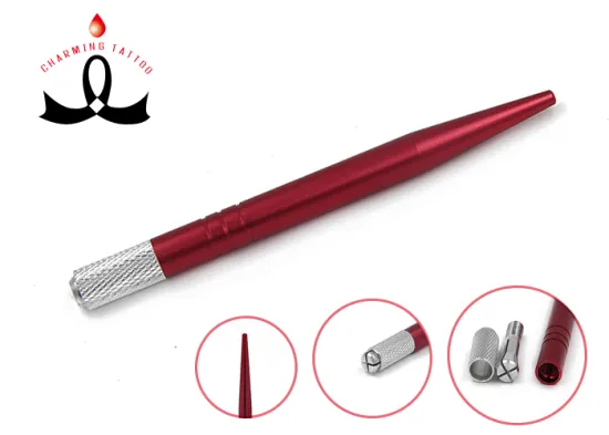 Top Grade Micropigmentation Shadow Eyebrow Microblading Light Red Manual pen