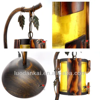 Chinese bamboo table lamp classic style