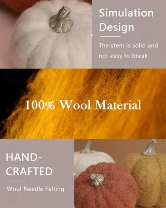 Autumn Woollen Pumpkin Decoration