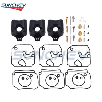 SUNCHEV Carburetor Repair Kit 6H4-W0093-03-00 For Yamaha Outboard 40/50hp