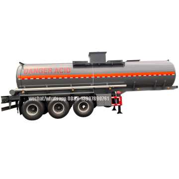 18.000-37.000 Liter Gefahr Säure/ Chemie Flüssigtanktransport Halbanhänger