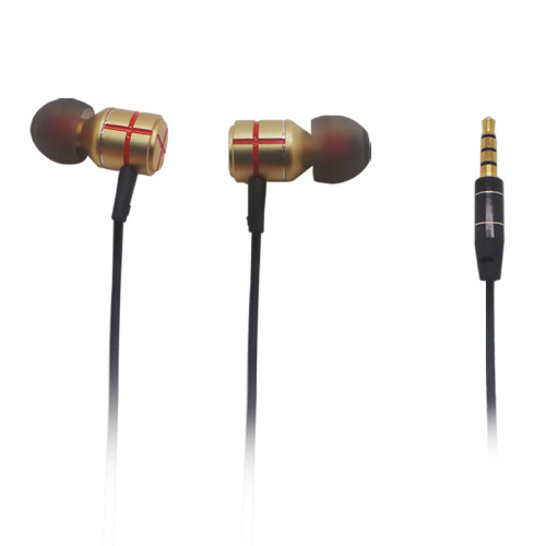 Stereo Bass Logam Earphone Seluler Di Headphone Telinga