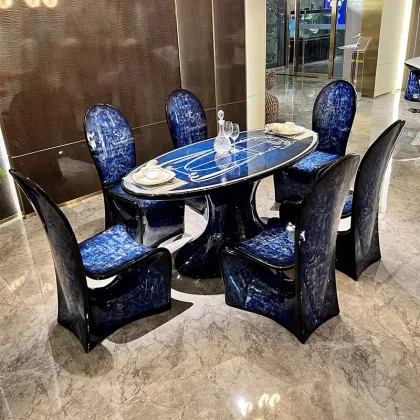 Modern ltalian Solid Wood Long Dining Table