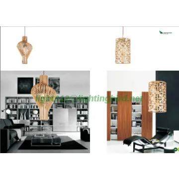 modern art nouveau fixtures/wooden pendant lamp