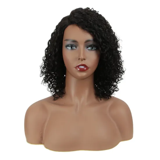 Wholesale Kinky Curly Wigs For Black Women Remy Brazilian T part Human Hair Wigs Natural Ombre Brown Burgundy Lace Wigs