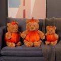 Pumpkin stuffed teddy bear to soothe sleep toys