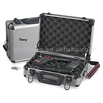 Aluminum motocycle double pistol carrying cases