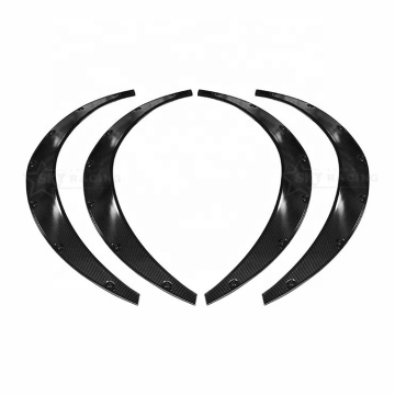 4x4 Carbon Fiber ABS Black Cover Protector Eyebrow Extension Fender Flares