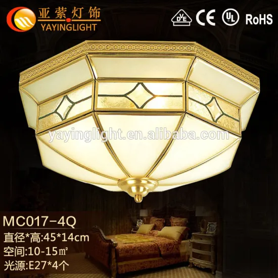 marble brass E27 ceiling lamps, traditional new marble copper ceiling lamps