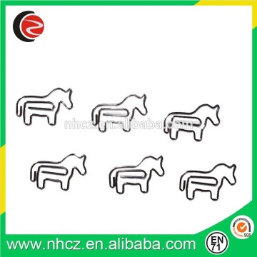 Horse shape different kinds paper clips