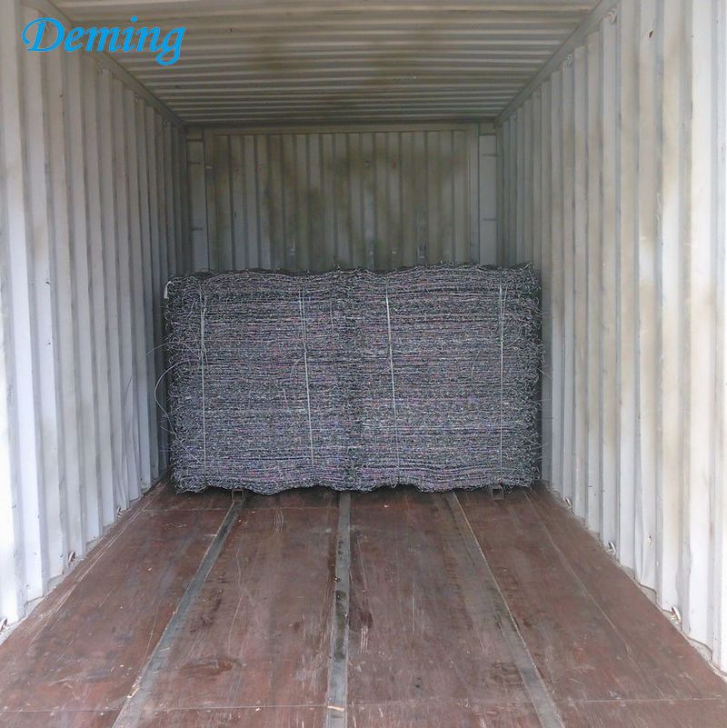 3.4mm Double Twist Heavy Galvanized Woven Gabion Basket