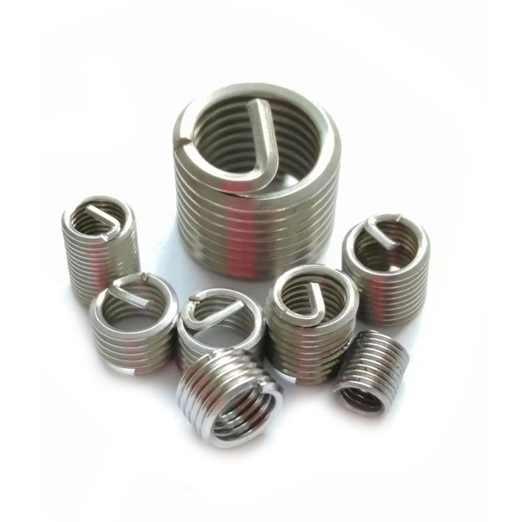 304 Stainless Steel Wire Thread Inserts Locking Type Fasteners with M2 M8 Threads Packed in Carton Box Metric Measurement System