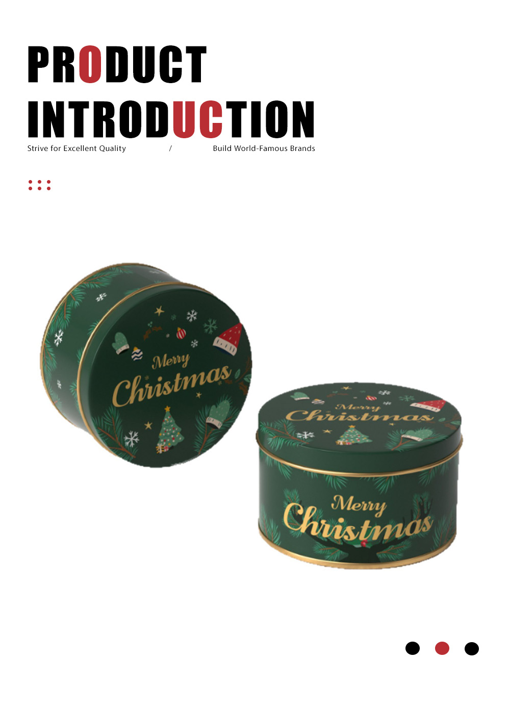 11-Christmas round tin can-X