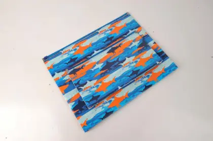 Brilliant color plastic zip envelopes