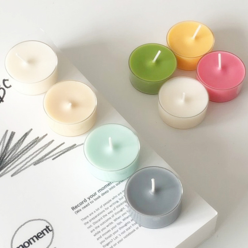 colorful tealight candle