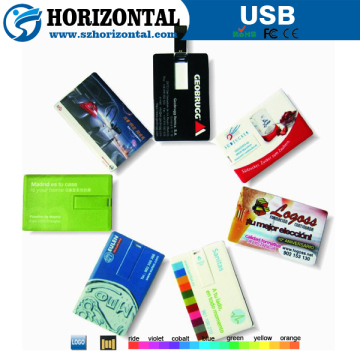 New products 2016 credit card usb flash drive with custom printing