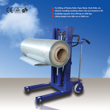 Manual Hydraulic Roll Lifter Machinery,Plastic Film Roll Work Positioner Lifter Equipment,Polyethylene Sheet Roll Stacker Carrie                        
                                                Quality Choice