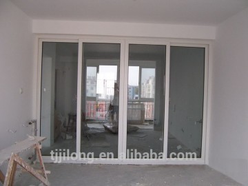UPVC sliding door for balcony with caster wheel