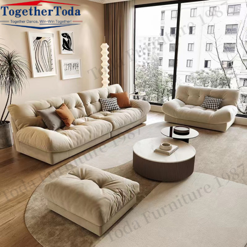 Modern Design Living Room Furniture Leather /fabric sofa
