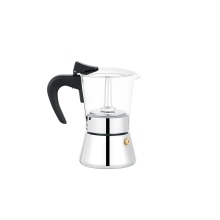 Elegante cafetera de vidrio de borosilicato