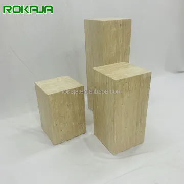 Modern Luxury Natural Travertine Stone Side Table for Outdoor Garden