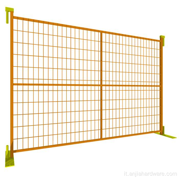 Pannelli di recinzione temporanea rivestimento in polvere recinzione di sicurezza