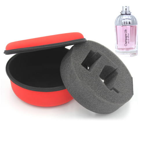 Round shape portable EVA makeup travel case for solid perfume