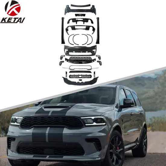 2021 SRT Style Hellcat Auto Bodikit Car Front Rear Bumper Lip Fender Flares Body Kit for Durango 2011+" could be shortened to:

"SRT Style Hellcat Bodikit for 2011+ Dodge Durango