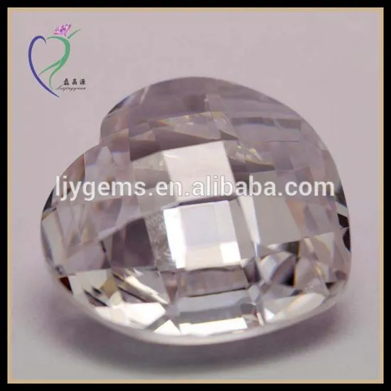 CZ Transparent Heart Shape Cubic Zirconia Stone