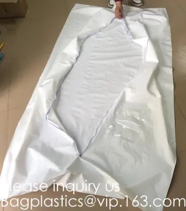 Body bags, CE Death Body Bag For Virus Infected Patient Black Body Mortuary Bags For Dead Bodies Corpse Storage Bag