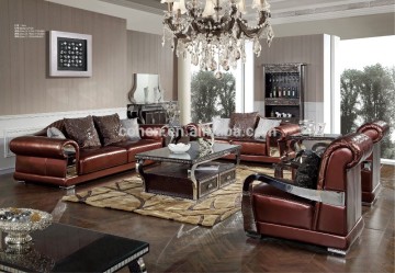 2015 hot selling luxury leather home sofa sets/high grade modern sofa set SF108