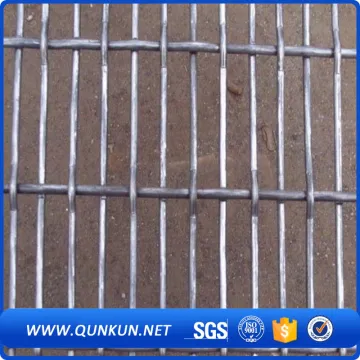 Flat Top Crimped Galvanized Wire Mesh