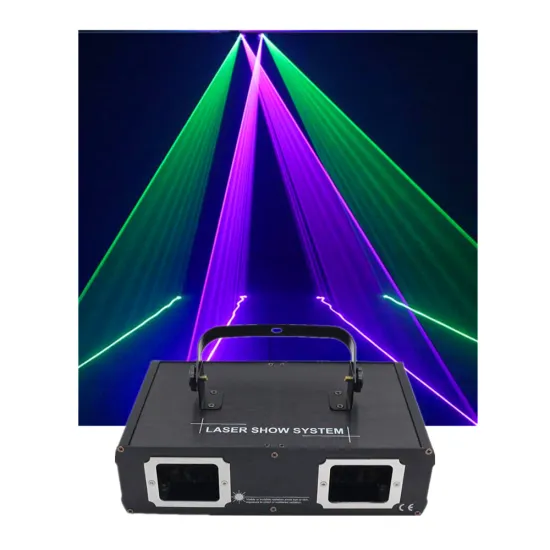 Double Head Laser Projector: RGB 3in1 Full Color Laser Light for Pro Scanning Effects