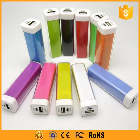 Lipstick power bank 2600mah gift with custom logo