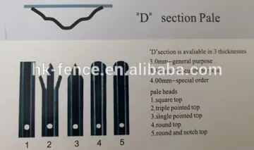 Haotian Europe security backyard steel picket fence factory