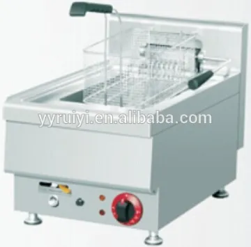 desktop single basket gas deep fryer