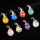 Clear Crystal 12mm Balls & Spheres Silver Wizard Cap Pendant for Making Jewlery Stone Beads Halloween Charms Decor Gift