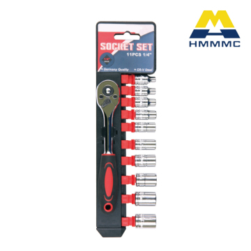 11PCS 1/4 Dr. Socket Wrench Set